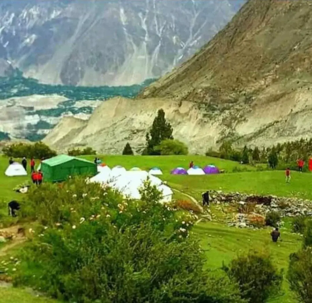 Camping during Rakaposhi peak expedition