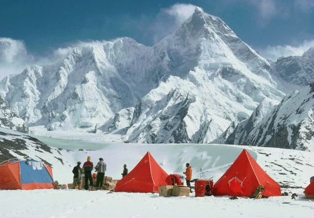 camping at masherbrum peak