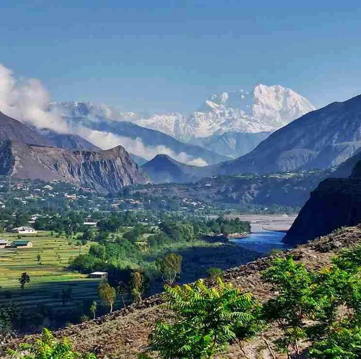 Stunning view of Tirich Mir from Hunza